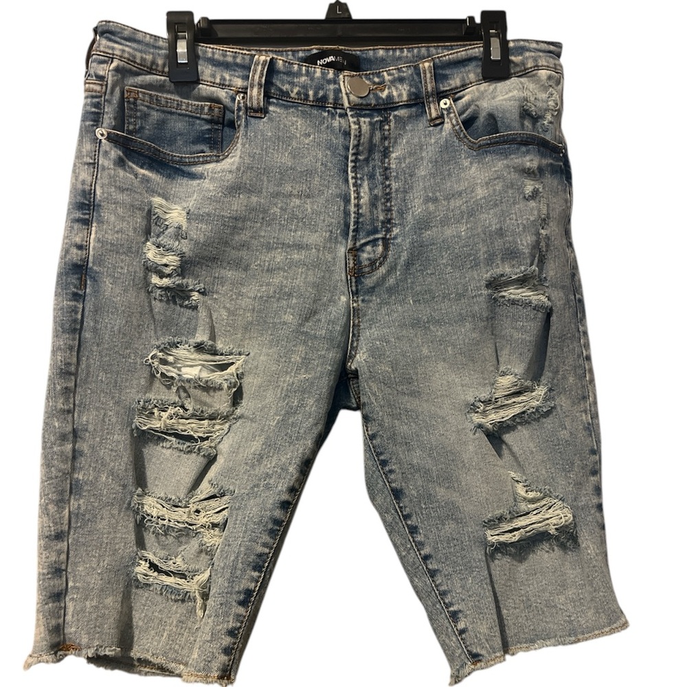 Men’s Distressed Denim Shorts